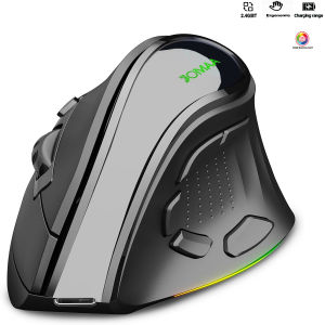 JOMAA-Wireless AI Mouse 2.4G Bluetooth Voice Recording Artificial Intelligence 1600DPI USB Speech Recognition Search