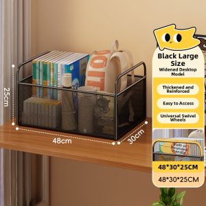 MENGBINFEN | Portable Book Storage Cart