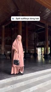 MECCA Haji Umroh Set French Khimar Rok Cadar Syar' i Crinkle Airflow