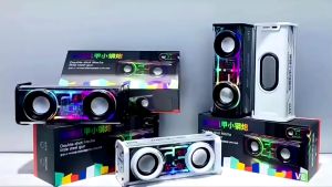 Loa Bluetooth Mini Để Bàn V8 Trang Trí Decor Cao Cấp Loa Bluetooth V8 Trong Suốt LED RGB 16 triệu màu Loa Bluetooth Không Dây V8 Led Nháy Theo Nhạc