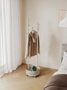 ตู้เสื้อผ้าตั้งโต๊ะนอนแบบแขวนผ้าฝ้ายสไตล์ยูนิเซ็กซ์ ตู้เสื้อผ้าตั้งได้ จัดระเบียบได้ดี ไม่ต้องประกอบ