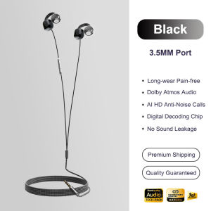 Newmsnr | 2026 NEW Clip-on Type C&3.5mm Wired Control HIFI Sound Headphones Sports Earbuds Gamer Headset Earphones With HD Mic For Samsung