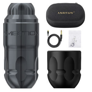 AMBITION | Ambition Lutin Stroke 4.0+3.5mm Straight Rod Rotaty Tattoo Machine Tattoo Pen Brushless Motor Match 2200mAh RCA Wireless Battery