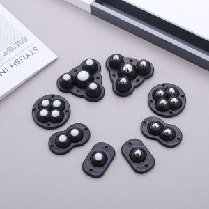 New 4Pcs Self Adhesive Mute Ball Pulley Universal Wheel Load 200Kg Furniture Casters Wheels Stainless Steel Wheel 360° Rotation