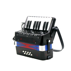 IRIN | 17 Keys 8 Bass Accordion 104 Accordion Musical Piano Keyboard Toy Child Rhythm Training Spring Keyboard Muaic Instruments