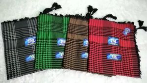 Sorban Rumbai AR-RABANI Motif Jagung & Ronce Palestine Bahan Berkualitas Tinggi