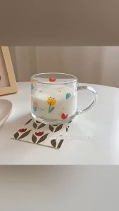 BizHome ถ้วยแก้วกาแฟ, ถ้วยนมข้าวโอ๊ต, ถ้วยอาหารเช้า, ถ้วยแก้วน้ำผลไม้, แก้วน้ำ, แก้วบอโลซิลิเกตสูง - เนื้อหนาพิเศษ Cola Cup