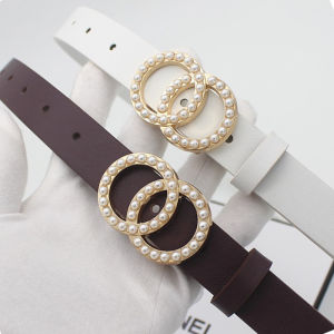 Pearl Decoration Belt Womens Stylish Suit Womens Belt with Skirt Pant Belt Denim Skirt Fancy Accessories Summer