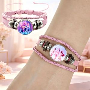 Bandai | Anime Hand Bracelet Braided Leather Adjustable Wristband Cute Cosplay Accessories Birthday Gift for Kids Girls Fans 3 colors