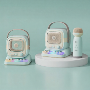 deli | Bluetooth Speaker Microphone Home Karaoke Integrated Machine