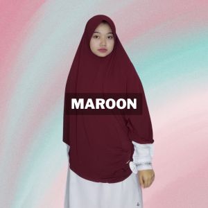 HAJENA - KHIMAR ELMAS  XXL HIJAB INSTAN JILBAB JUMBO KERUDUNG SYARI JERSEY PREMIUM