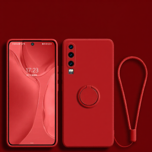 GGUU | New Style for Ladies Compatible with Huawei P Series Cases Full Protection Shockproof Slip-resistant Silicone with Stand