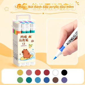 XUEDELE | Bút Màu Chuyên Dụng Cho Trẻ Em Đầu Mềm Không Thấm Nước Có Thể Gối Đống