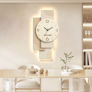 Cream Style Restaurant Decoration Painting Hanging Painting Clock Log Living Room Dining Room Wall Painting Sandstone French Dining Table Mural