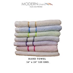 Hand Towel Modern Linens Microfiber Size 16" x 24" 120 GMS