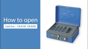 Carl Cash Box CB-8100 - Dual Lock Series with combination of cylinder lock and dial lock