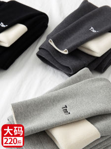 Winter Thickened Fleece Womens Pants High Waist Long Trousers Korean Style Commute Pure Color plus Size Autumn Winter Fashion