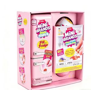 Hot Toys | Zuru Mini Brands Fridge Blind Box: 5 Mystery Toys! Miniature Grocery Collectibles for Dollhouse & Kids Play. my melody