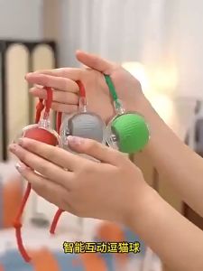【COD】Mainan Bola Tali Kucing & Anjing/Smart Rotating Ball for Pet/Cat Rolling Ball Mainan Listrik Cerdas/Mainan Peliharaan Interaksi Cerdas Kucing Dan Anjing