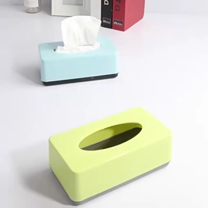 Plastic Tissue Box Holder Paper Tissue Storage Box Organizer Tissue Dispenser Home Living Room Office  Hotel Table Decor