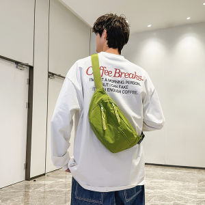 Summer Nylon Small Crossbody Bag Womens 2025 New Style Casual Dumpling Shape Leisure Sport Waist Chest Bag Versatile