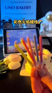 Lilin Warna Warni Api Pelangi Hiasan Kek Hari Jadi Kanak Kanak Dekorasi Ulang Tahun Creative Kids Colorful Flame Candle Birthday Cake Luminous Decoration 网红创意七彩虹彩色火焰蜡烛生日蛋糕用变色发光儿童装饰场景布置 H315