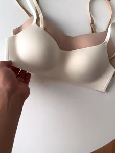 MiWear Seamless Underwear Women Push-Up Bra Thin Style Wireless Bras Jelly Feeling Seamless Thin Cup Bra
