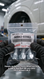 COD Genuine Toyota Wheel Hub Bolt Nut Set OE:90942-02083 Hiace 1GD 2019-UP Grade Steel Ready Stock Padala Agad (1PCS)