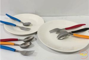 MLK Colourful Spoon & Fork 6PCS Per Set Stainless Steel Cutlery Sudu Garfu Berwarna-warni 6PCS Set