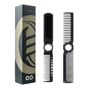 other | 1/2/3Pcs Barber Brush Comb Set 360° Rotating Fade Brush Hair Cleaning Comb Salon Hair Styling Tools for Barbershop Home Use