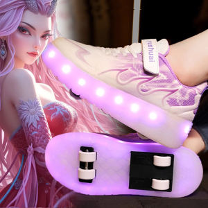 Adjustable Four Wheel Girls Roller Skates