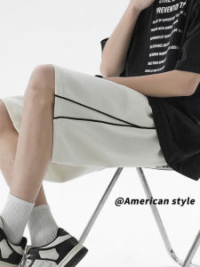 Loose Mens Basketball Shorts American Style Casual Sporty Mid-Length Loose Fit Comfortable Cotton Blend Youth Trendy