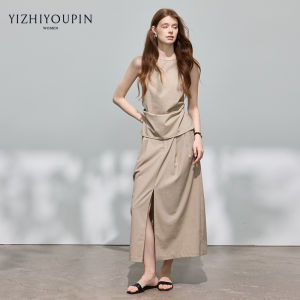 Sleeveless Slimming Figure-Flattering Casual Summer Dress Set