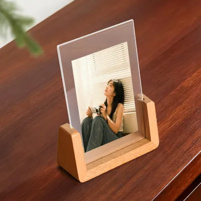 Transparent A4 Photo Frame Display Stand