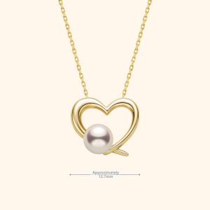 Helas | Cored Freshwater Pearl Necklace 9K Gold