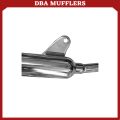 CR 152 Cafe Racer Keeway BOTTLE PIPE - Plug and play - Stock - STAINLESS - Double tube elbow - MAKAPAL. 