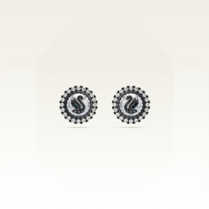 Swarovski | -style Pearl Imitation Swan Earrings