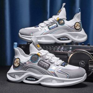 TOPEOPLE Shoes for Men Sneakers Korean Style Sport Mesh Fashion Casual Soft Low top All-match Shoes On Sale Original New 2022 Male Flat Sneaker Male kasut sukan lelaki Kasut lelaki murah 22091103