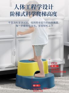 Non-Slip Childrens Stool Baby Footrest Step Bench for Washing Hands And Face Home Use Plastic Material from Mainland China