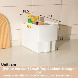 Pull-out Cabinet Storage Basket With Handle Segmented Organizer