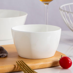 Bone China Pure White Ceramic Bowl