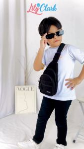Lily And Clark Tas Selempang Anak Laki-Laki Warna Hitam - SB09