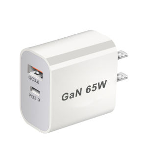 Sạc Nhanh 3.0 65W GaN USB C Bộ Sạc Nhanh Cho iPhone 13/12/11 iPad Xiaomi 12 - Tương Thích Với Điện Thoại AU/UK/US/EU Hỗ Trợ USB PD