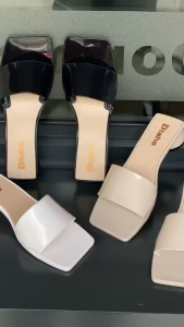Womens High-Heeled Sandals Rubber Non-Slip Sole Simple and Elegant Trendy Outdoor Sandals Chic Korean Style Comfortable Fit 080523