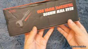 Car Side Mirror Squeegee Retractable Wing Mirror Wiper Cleaner All-Purpose Shower Squeegee Plastic Glass Car