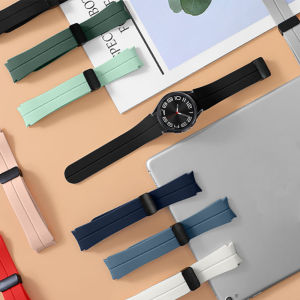 Strap for Samsung Galaxy Watch Ultra 47mm Galaxy Watch 7/FE/6/5/4 44mm 40mm 6 Classic 47mm 43mm/5 Pro 45mm/4 Classic 46mm 42mm Silicone Band