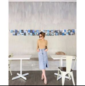Rok Nycta Jeans Pendek 7/8 Korean Style
