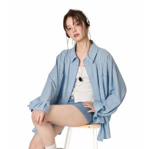 Turn Signal | Fashion Stripe UV Protection Womens Shirt