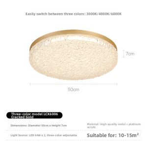 MEIYUANSU | Luxurious Modern Minimalist Thin Wooden Ceiling Light