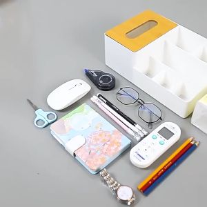 Tisu pemegang kotak tandas kertas Tissue Holder Box Toilet Paper Roll Tissue Box Holder Container Tissue Storage Box Wood Cover Sanitary Multi Storage Box Tisu